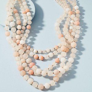 Anthropologie Summer Frost Layered Necklace